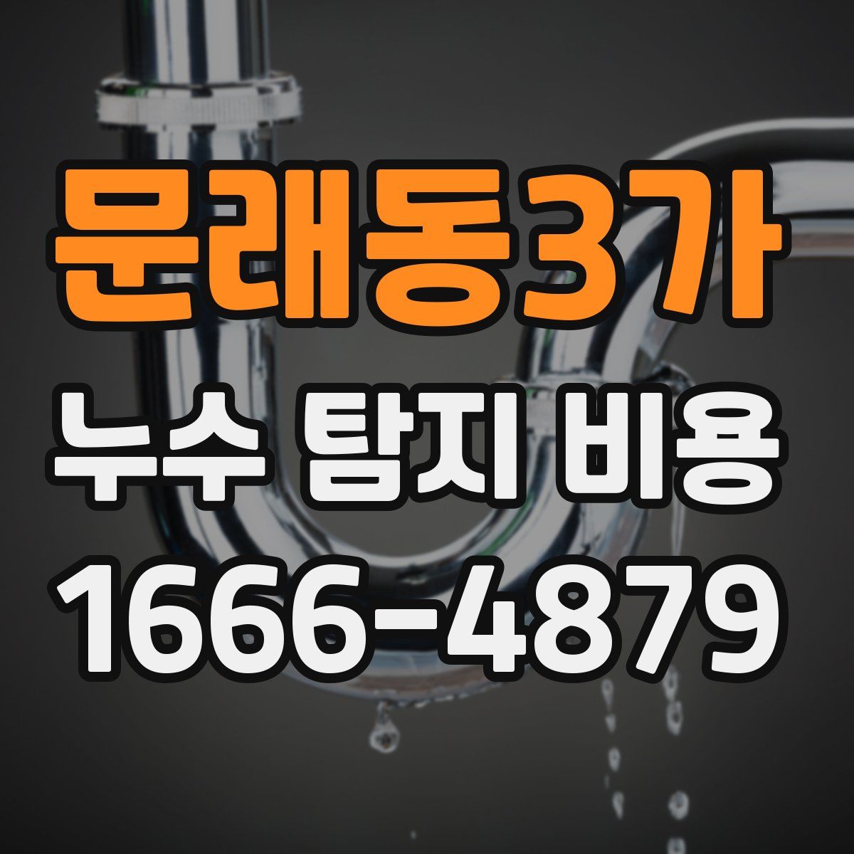 문래동3가 누수 탐지 비용