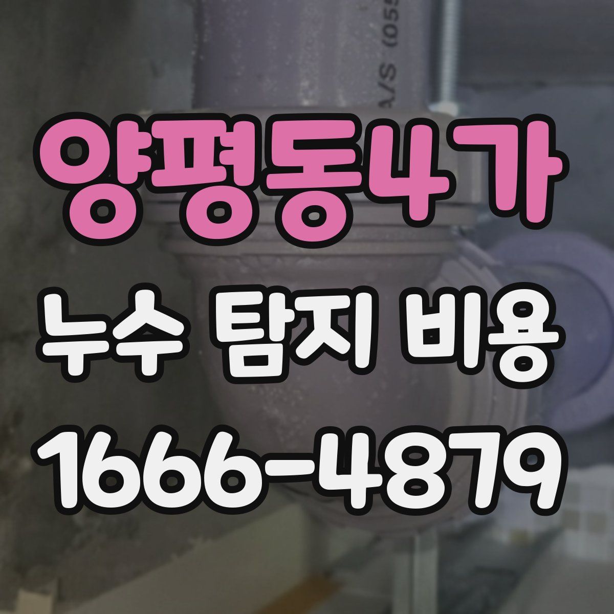 양평동4가 누수 탐지 비용