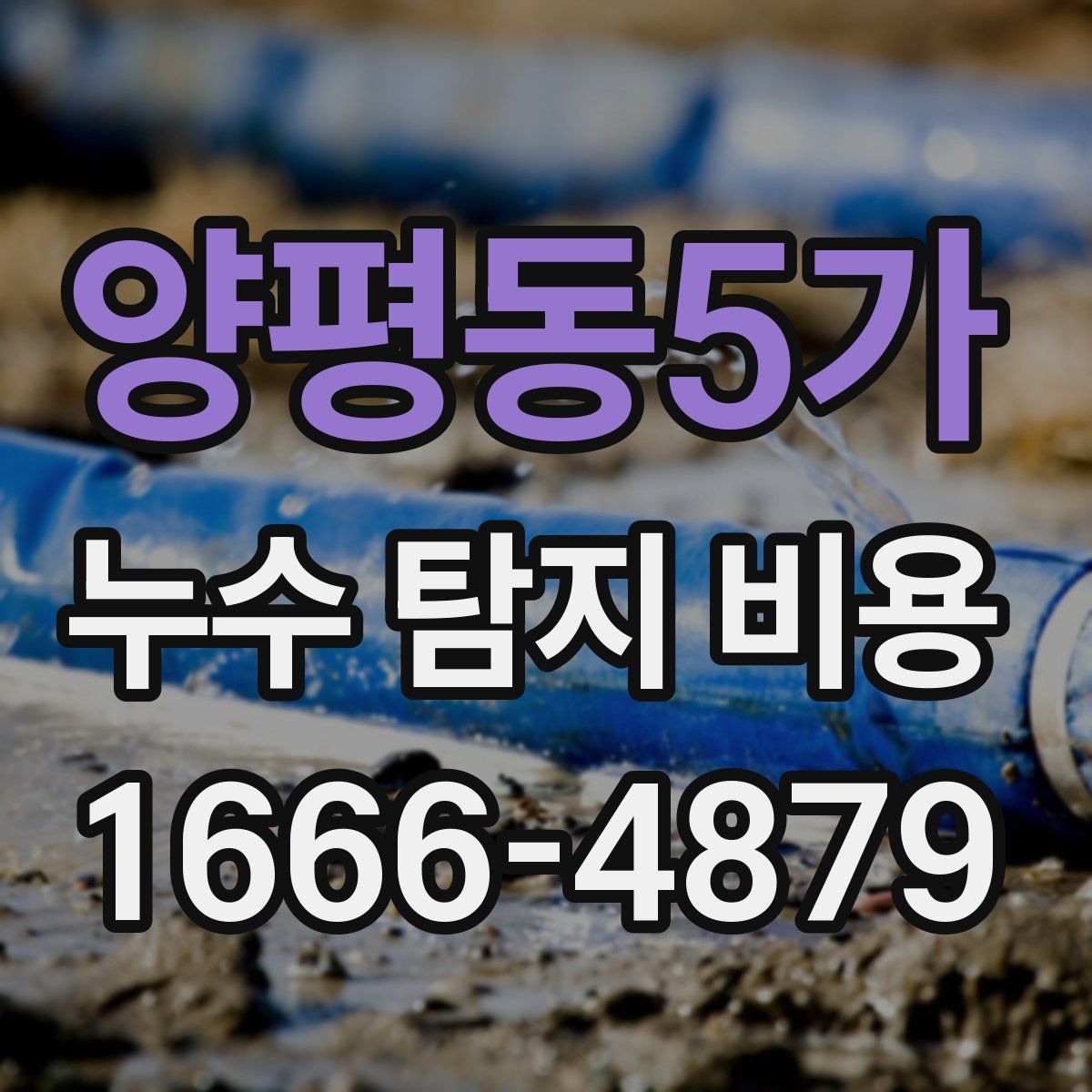 양평동5가 누수 탐지 비용