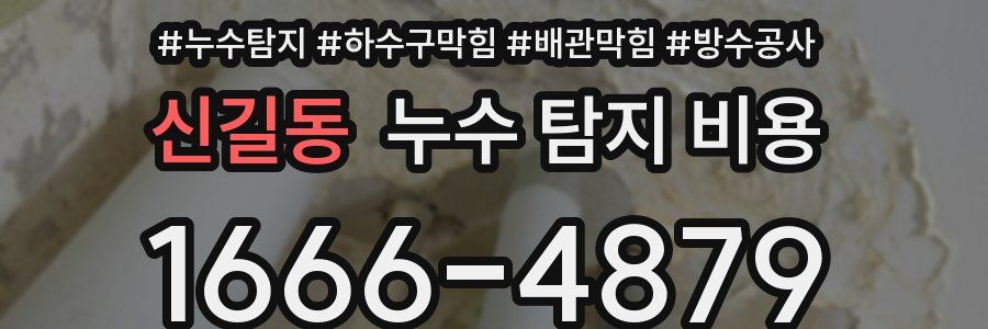 신길동 누수 탐지 비용