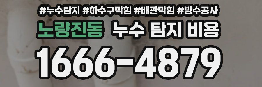 노량진동 누수 탐지 비용