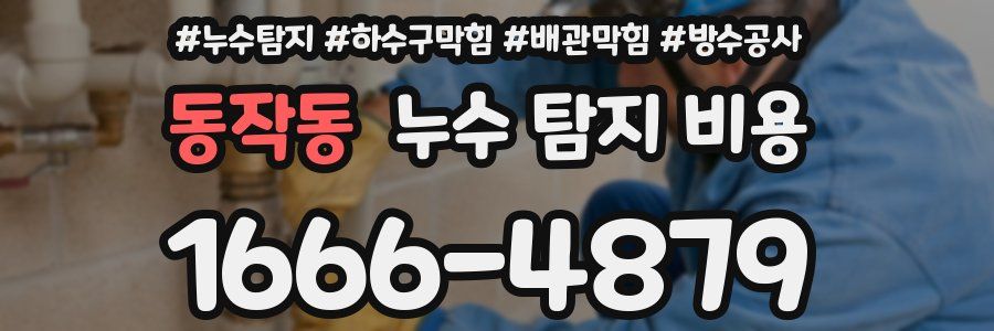 동작동 누수 탐지 비용