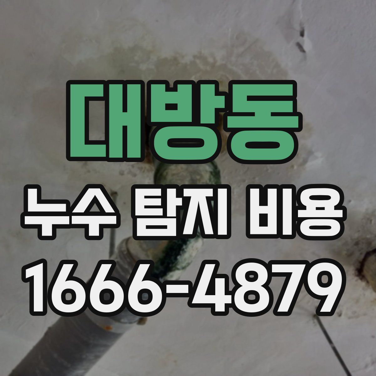 대방동 누수 탐지 비용