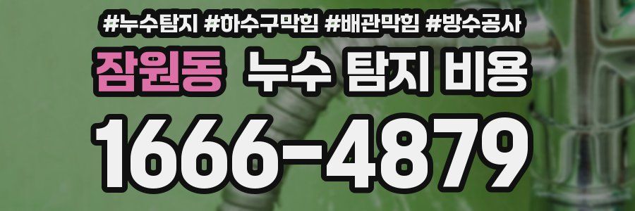 잠원동 누수 탐지 비용