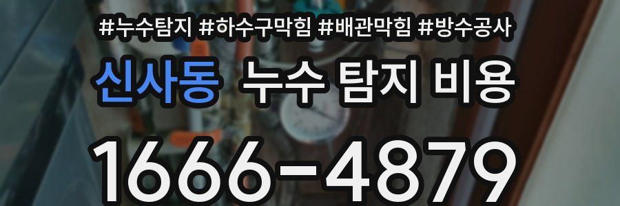 신사동 누수 탐지 비용