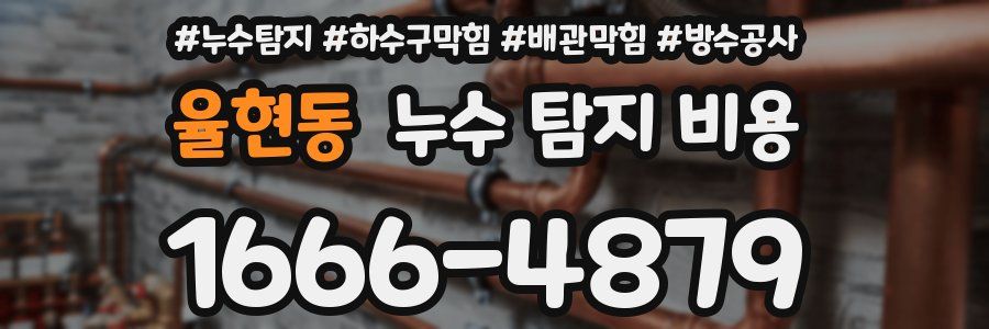 율현동 누수 탐지 비용
