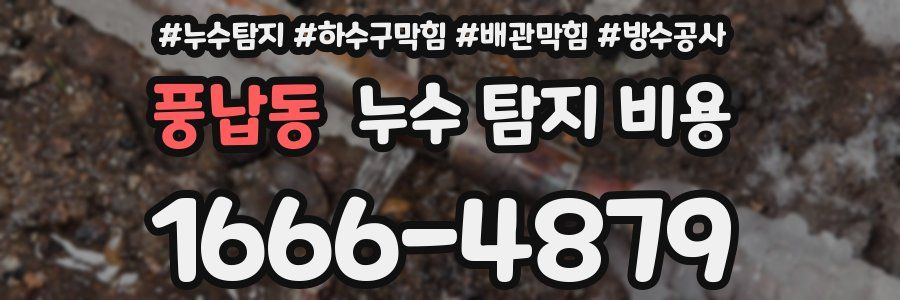 풍납동 누수 탐지 비용