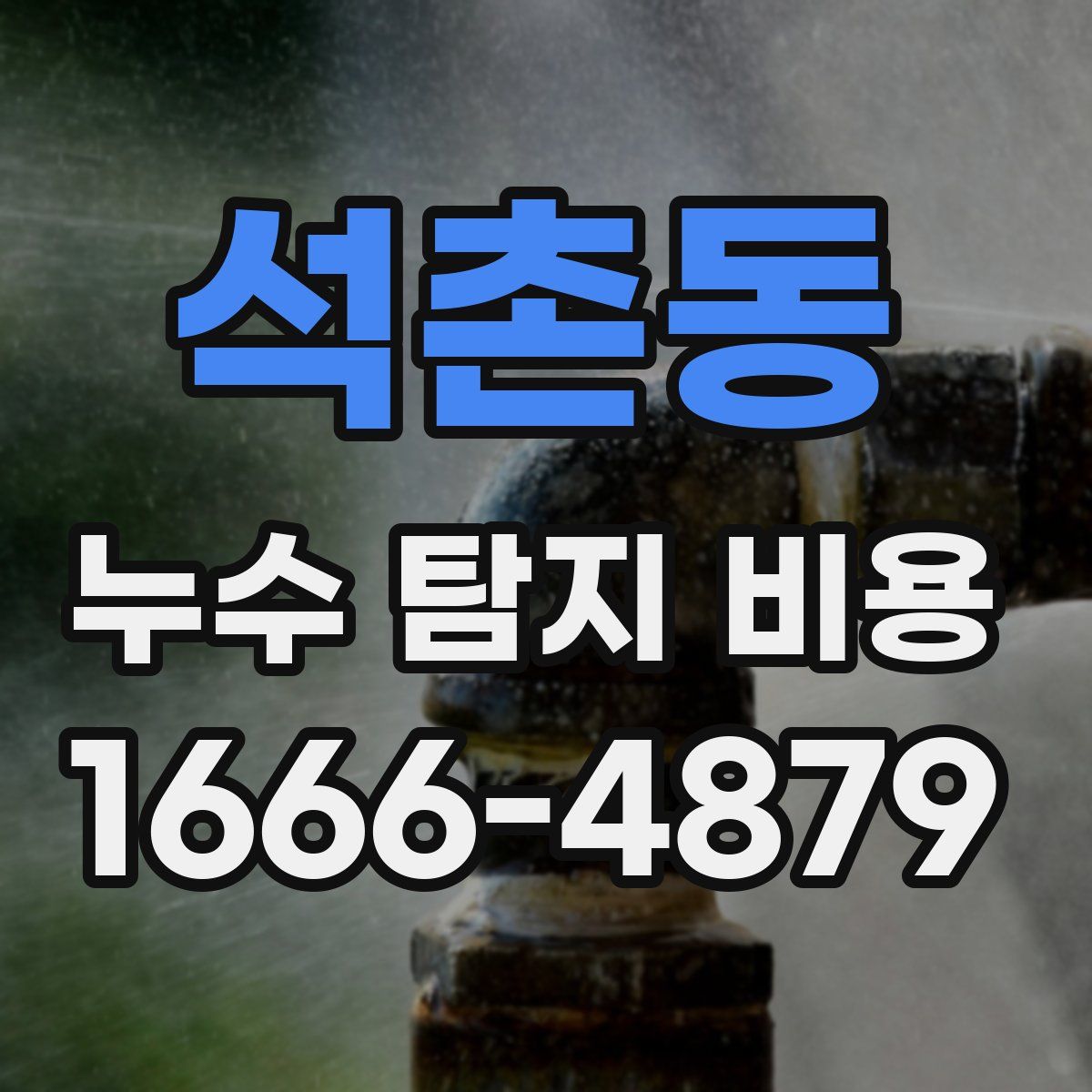 석촌동 누수 탐지 비용