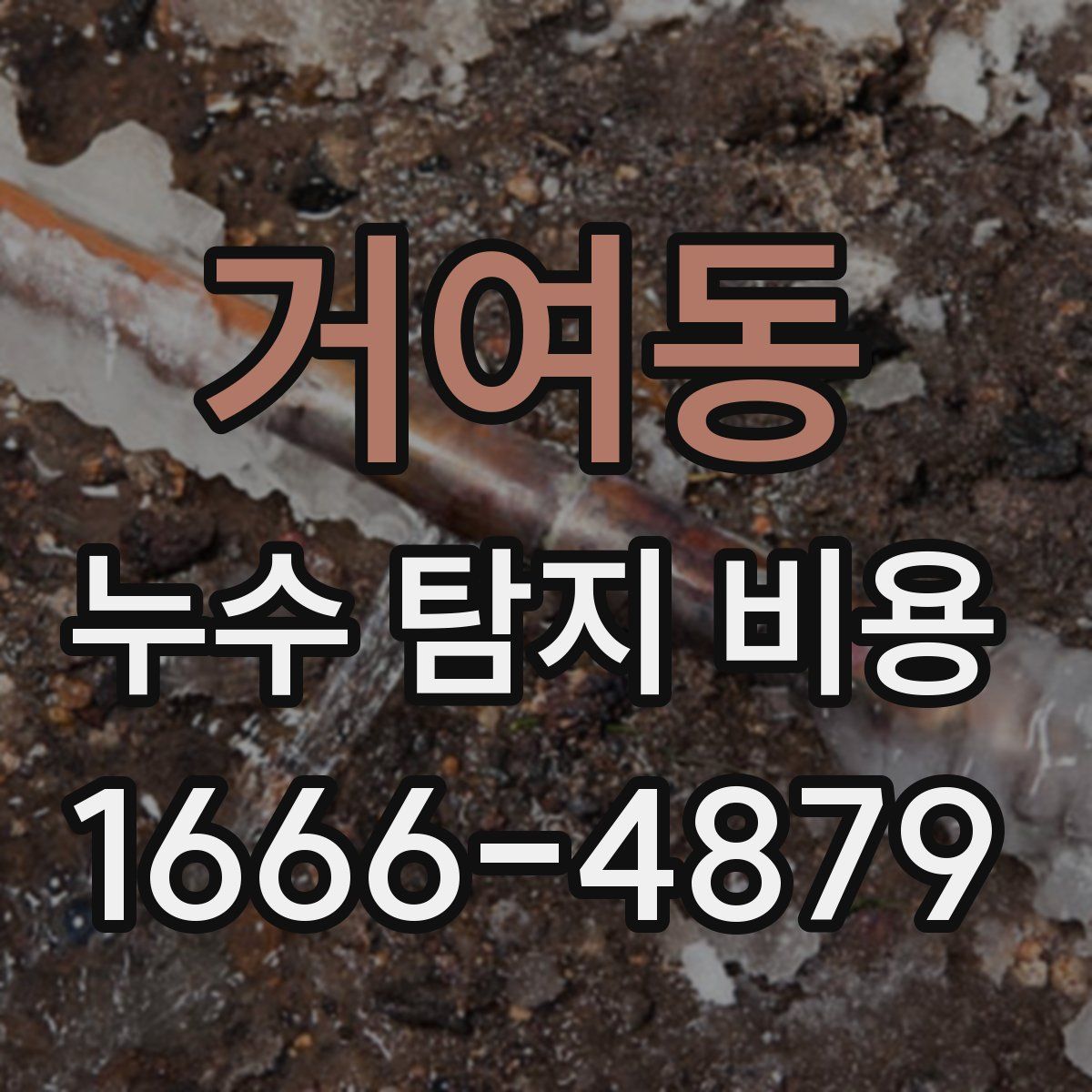 거여동 누수 탐지 비용