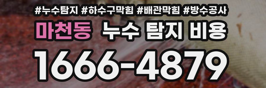 마천동 누수 탐지 비용