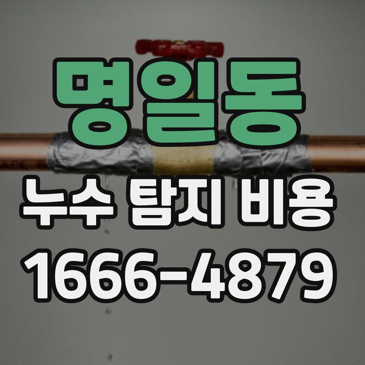 명일동 누수 탐지 비용