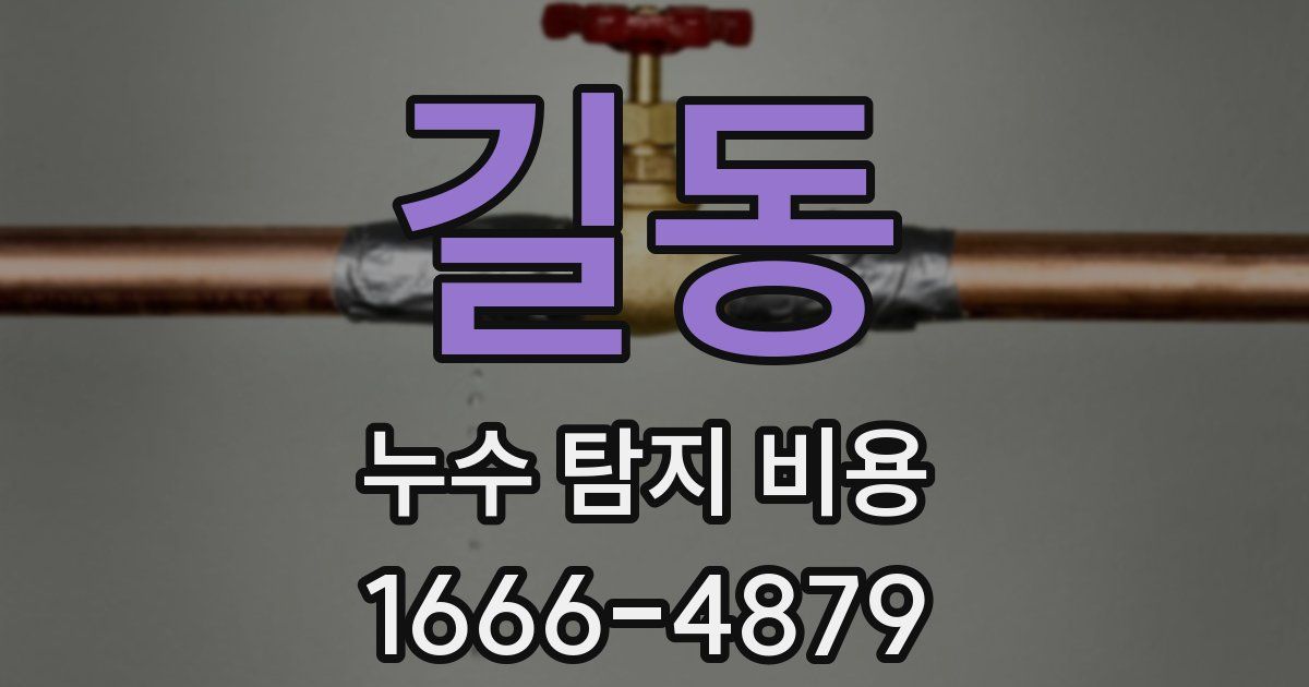 길동 누수 탐지 비용