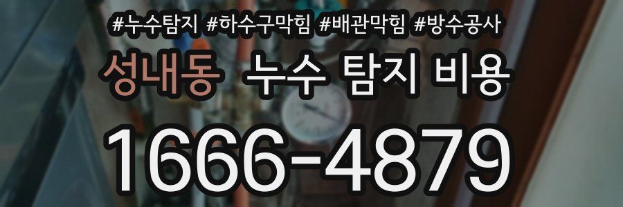 성내동 누수 탐지 비용