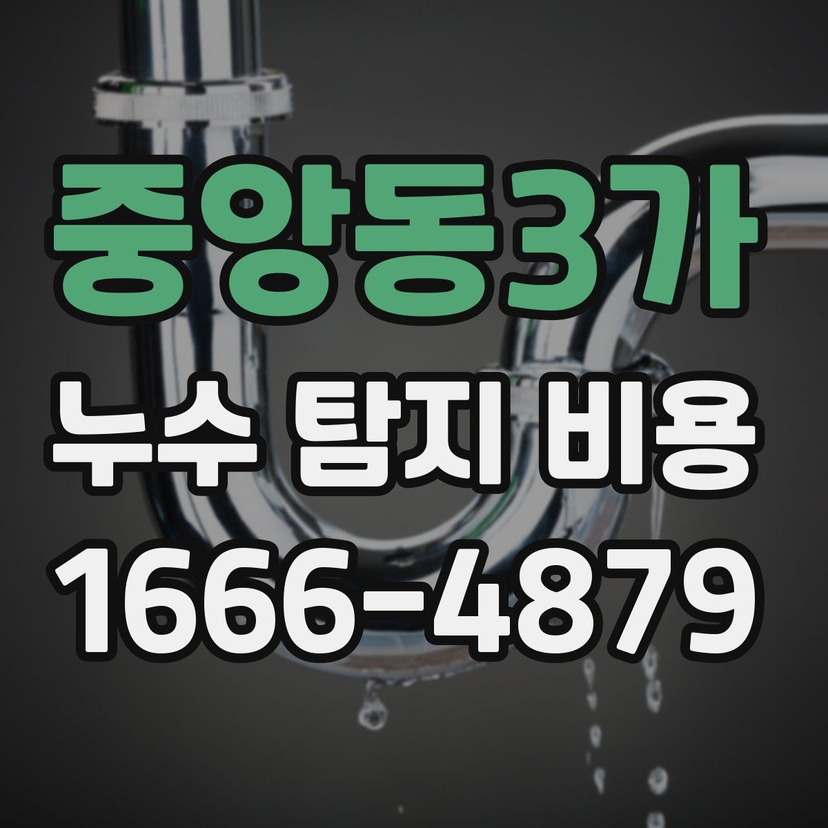 중앙동3가 누수 탐지 비용