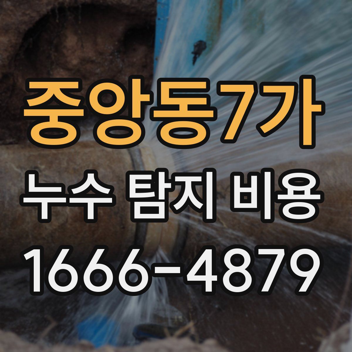 중앙동7가 누수 탐지 비용