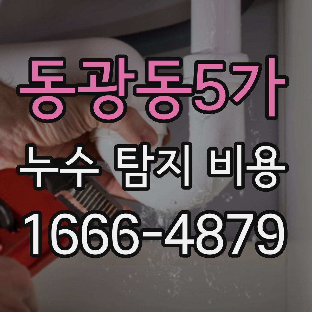 동광동5가 누수 탐지 비용