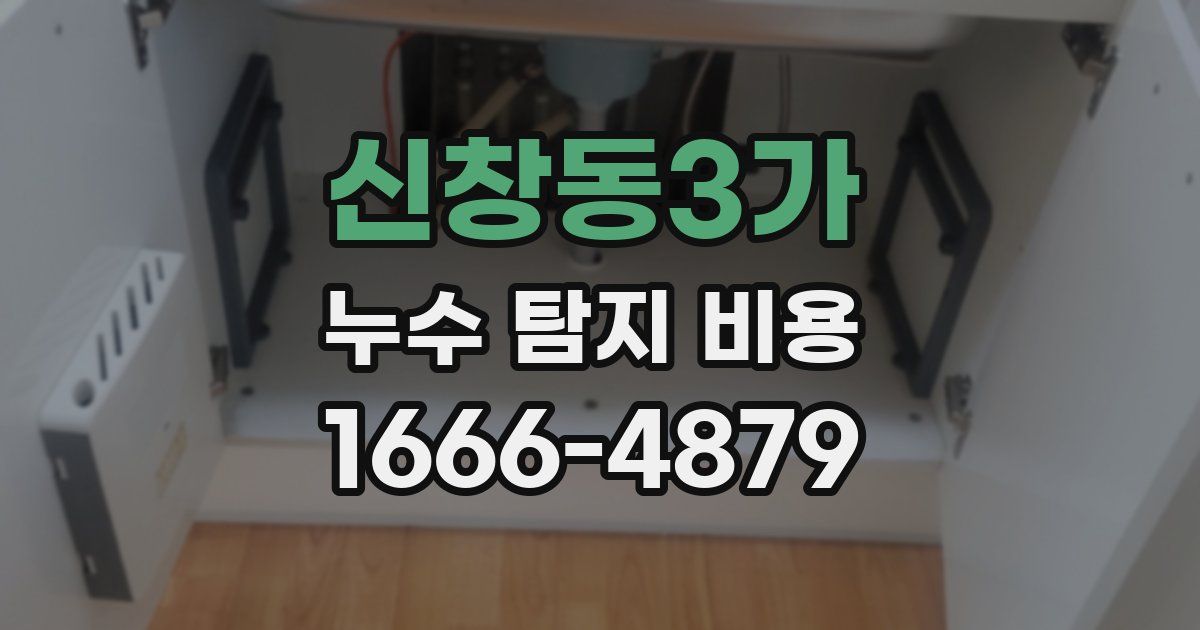 신창동3가 누수 탐지 비용