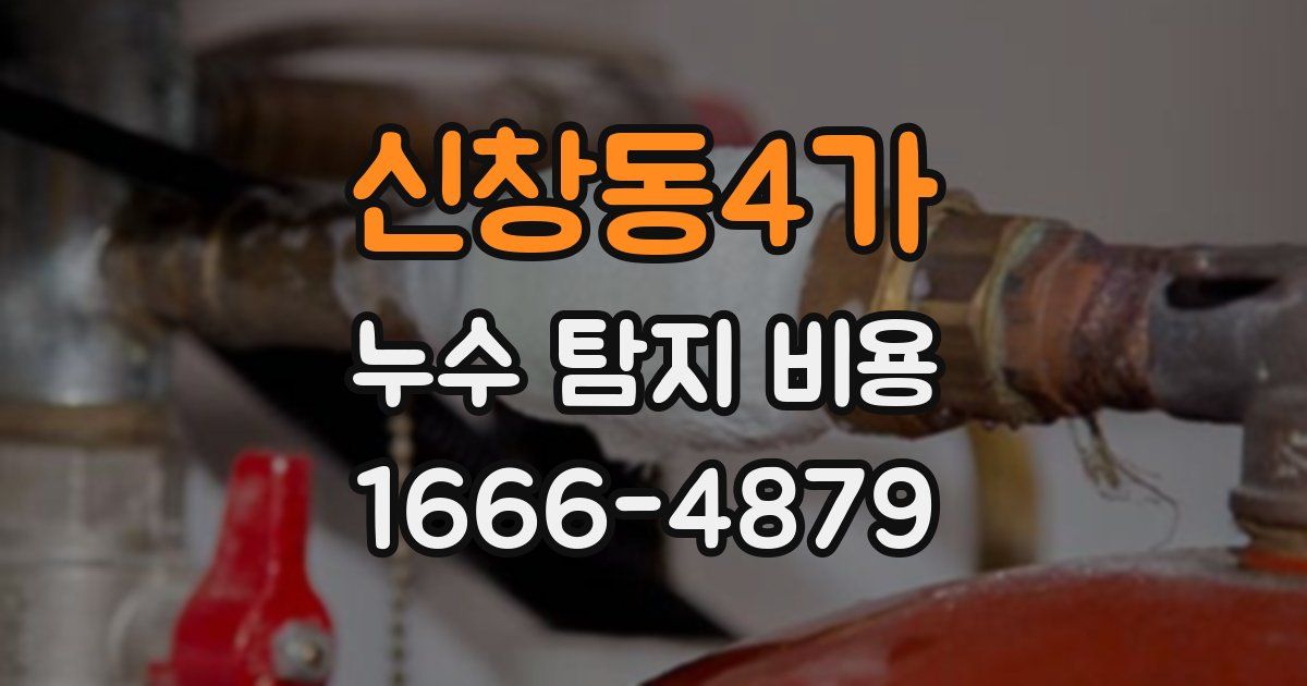 신창동4가 누수 탐지 비용