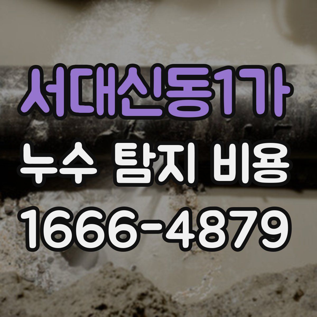 서대신동1가 누수 탐지 비용