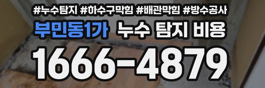 부민동1가 누수 탐지 비용