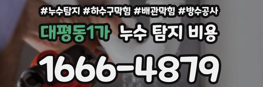 대평동1가 누수 탐지 비용