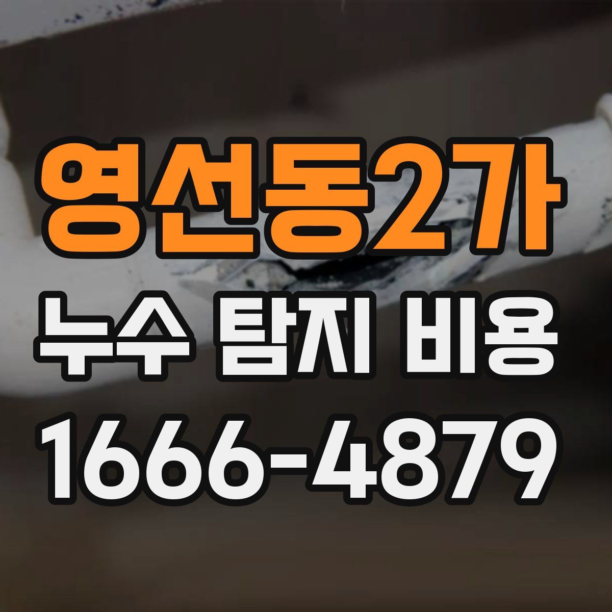 영선동2가 누수 탐지 비용