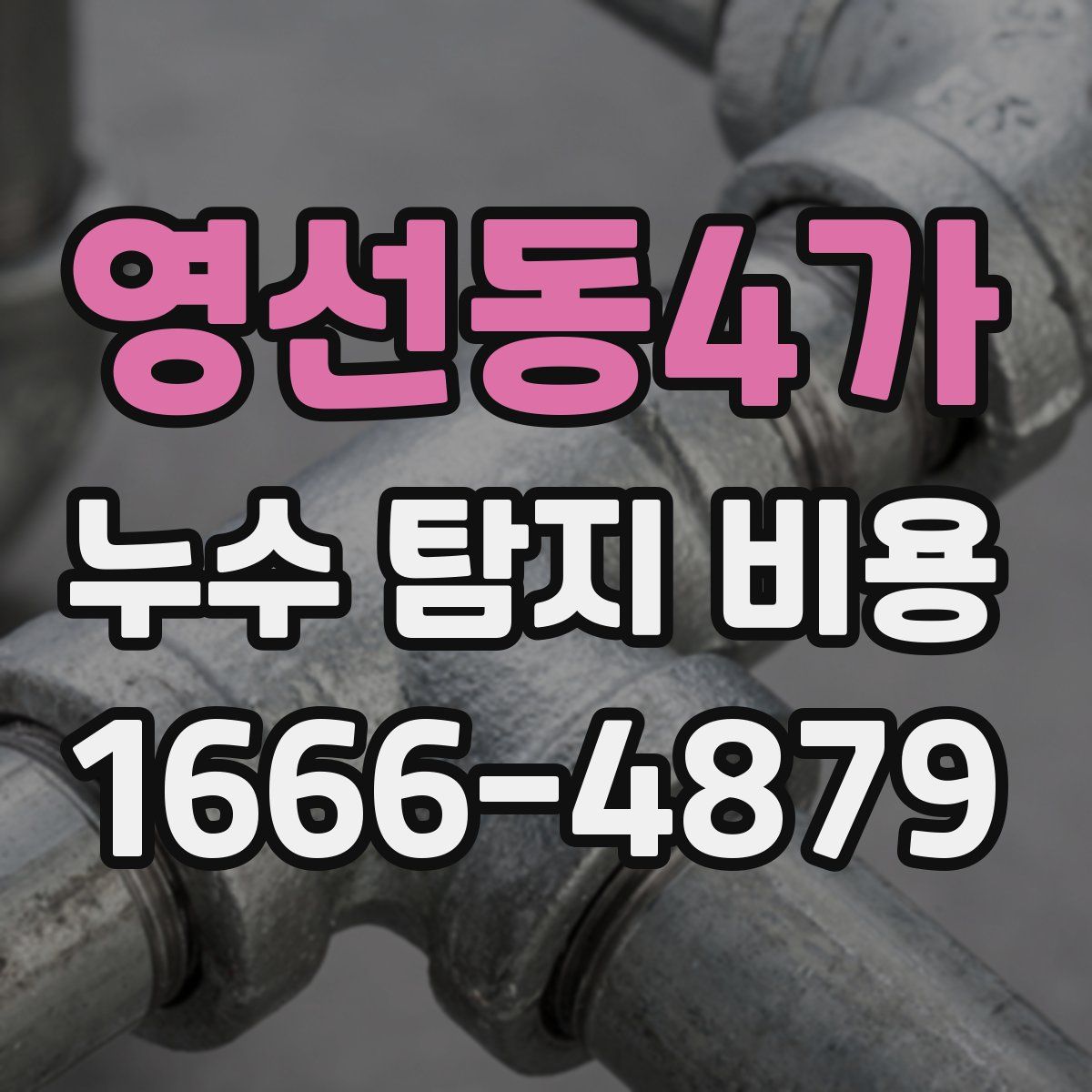 영선동4가 누수 탐지 비용