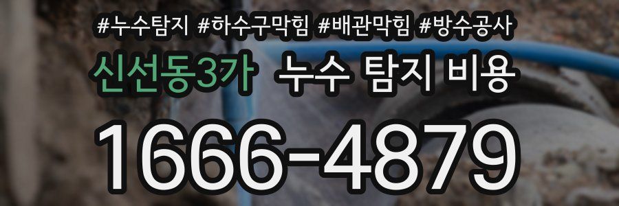 신선동3가 누수 탐지 비용