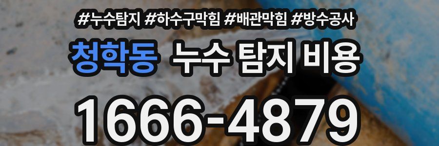 청학동 누수 탐지 비용