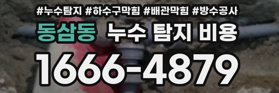 동삼동 누수 탐지 비용