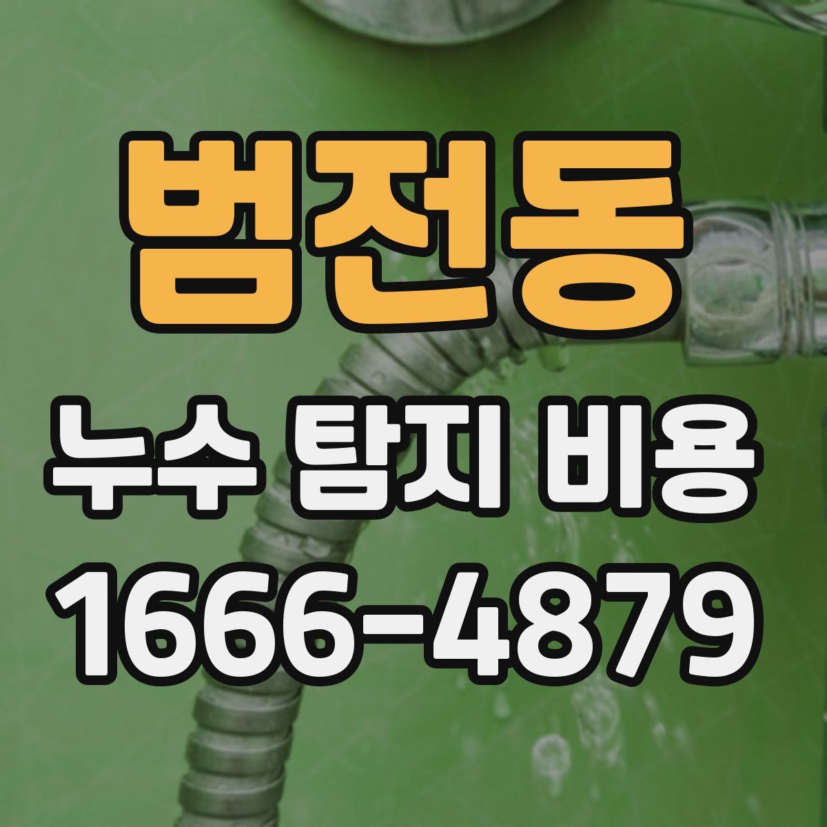 범전동 누수 탐지 비용