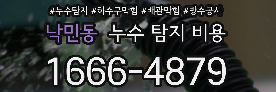 낙민동 누수 탐지 비용