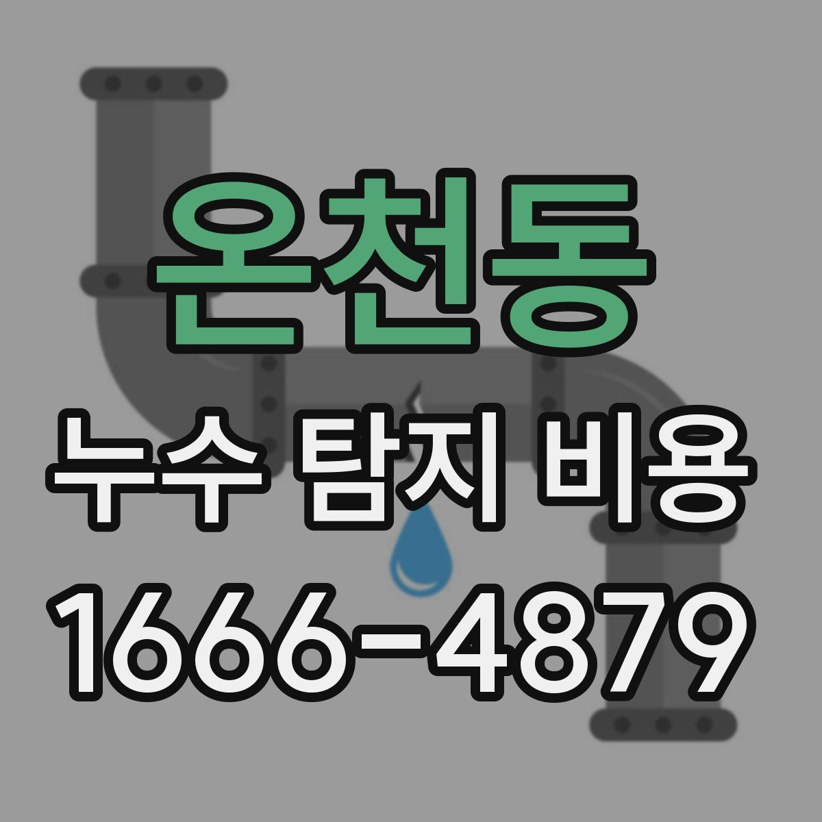 온천동 누수 탐지 비용