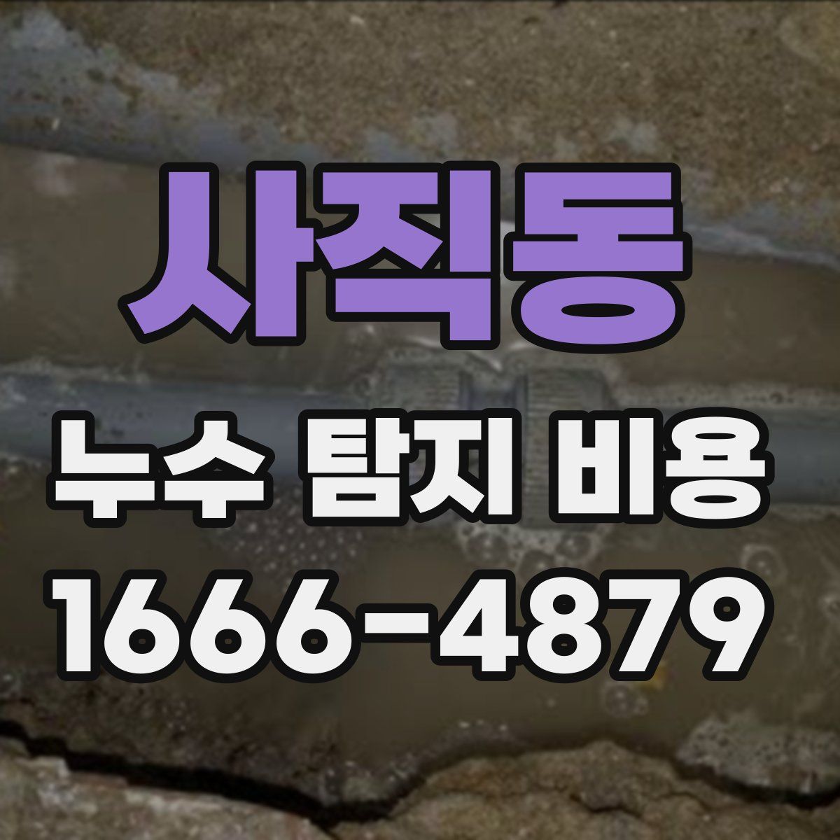 사직동 누수 탐지 비용