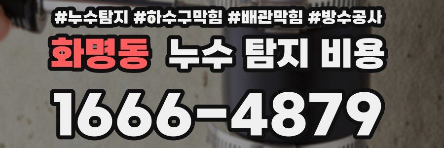 화명동 누수 탐지 비용