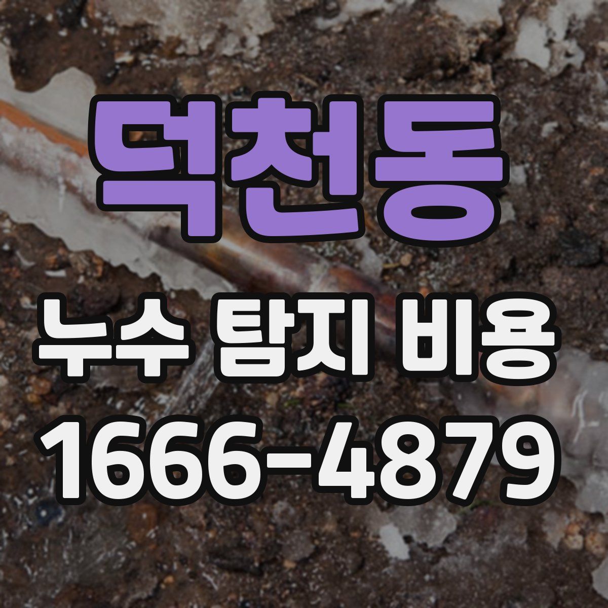덕천동 누수 탐지 비용
