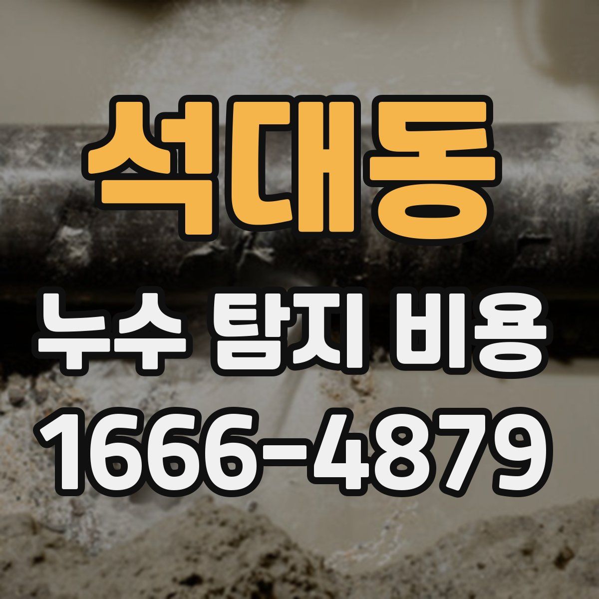 석대동 누수 탐지 비용