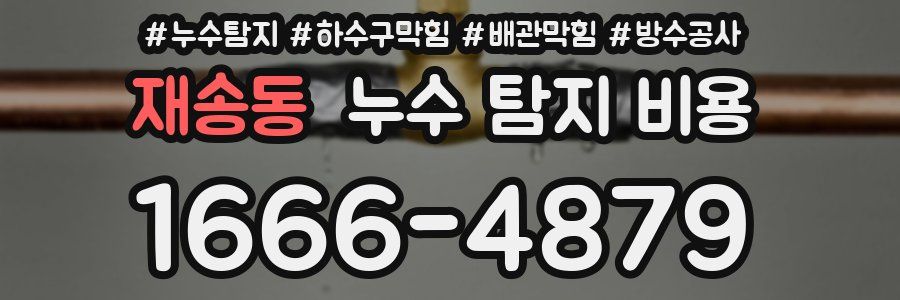 재송동 누수 탐지 비용