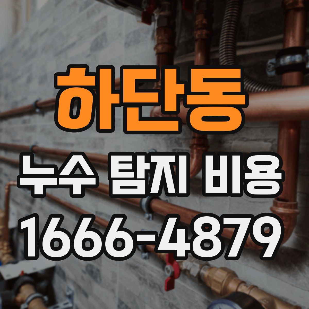 하단동 누수 탐지 비용