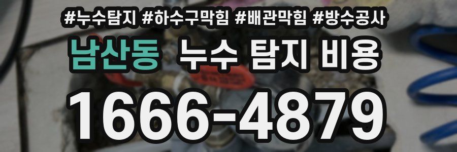남산동 누수 탐지 비용