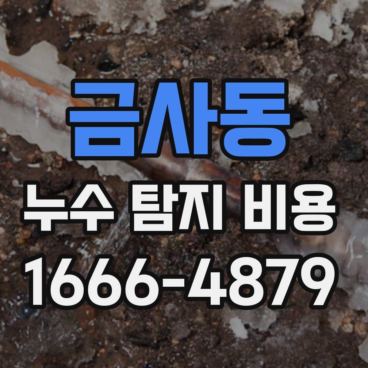 금사동 누수 탐지 비용