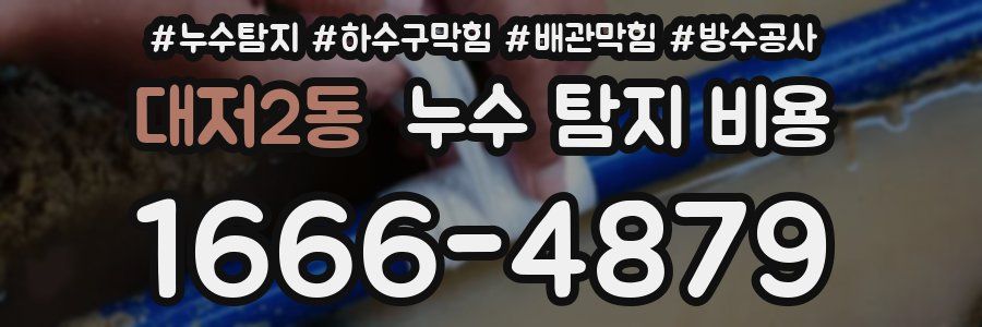 대저2동 누수 탐지 비용
