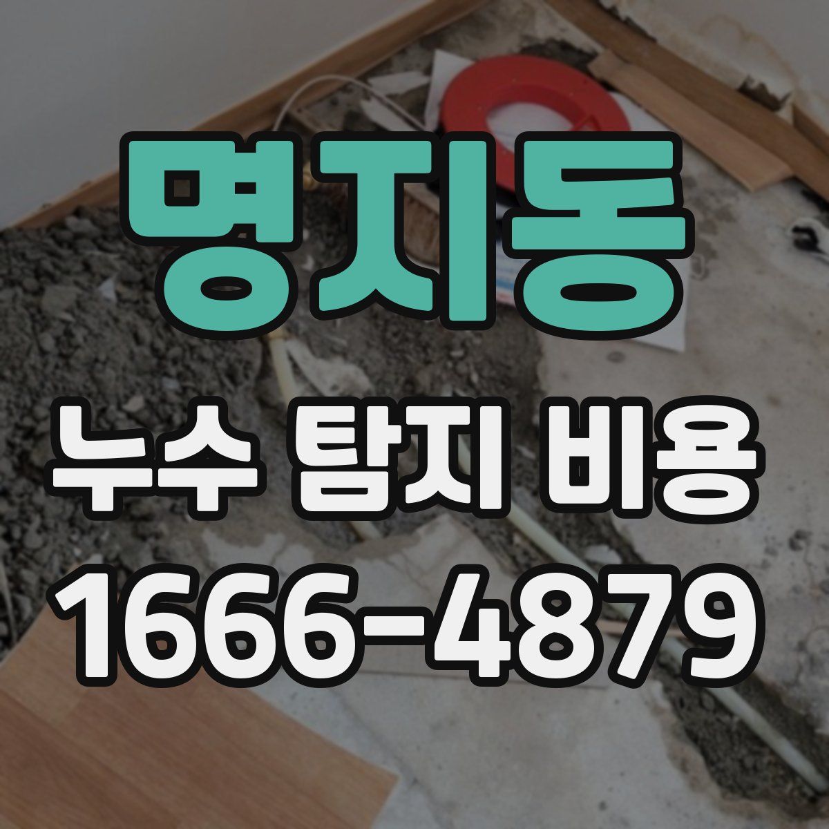 명지동 누수 탐지 비용