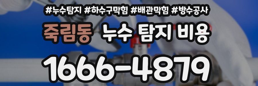 죽림동 누수 탐지 비용