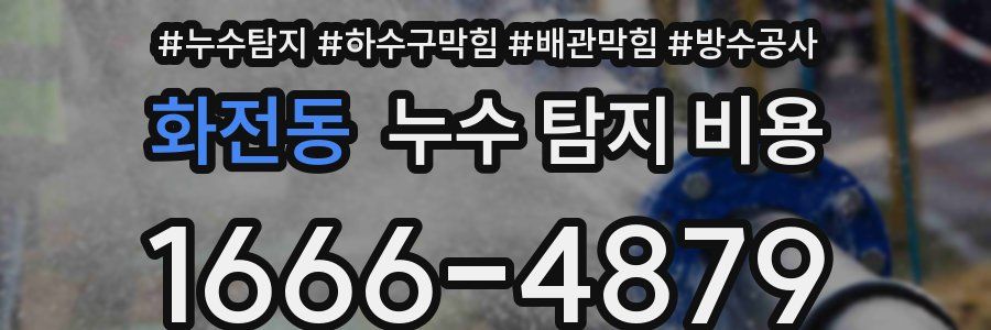 화전동 누수 탐지 비용