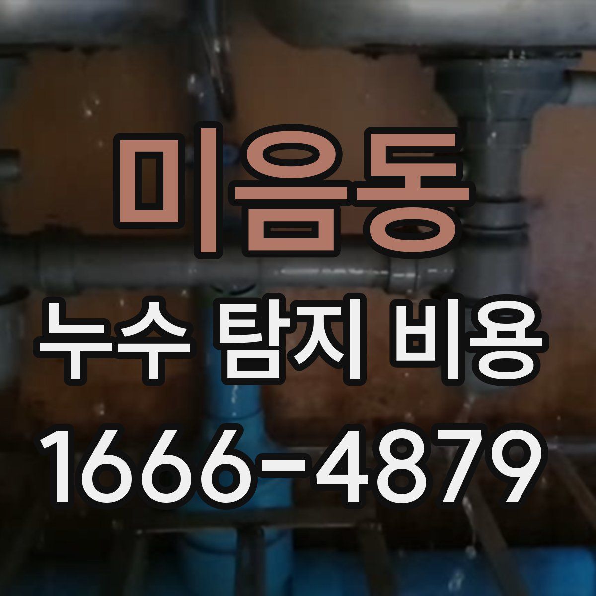 미음동 누수 탐지 비용