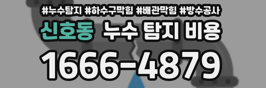신호동 누수 탐지 비용