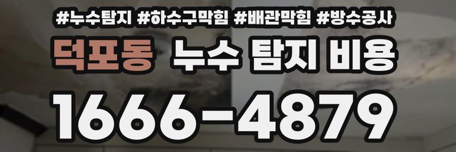덕포동 누수 탐지 비용