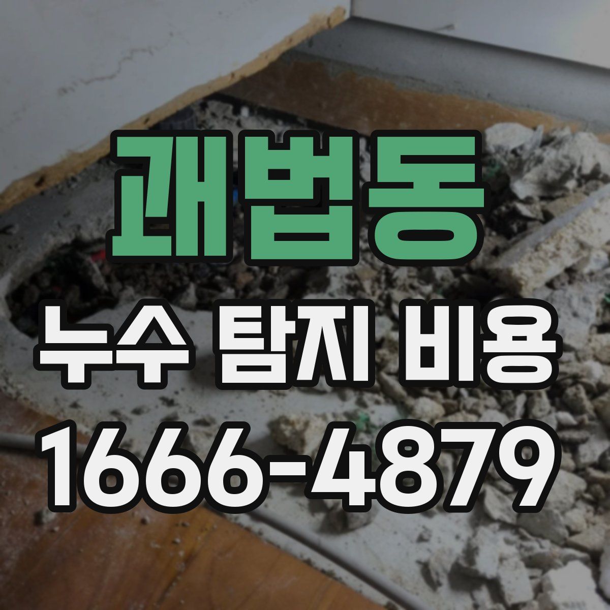 괘법동 누수 탐지 비용
