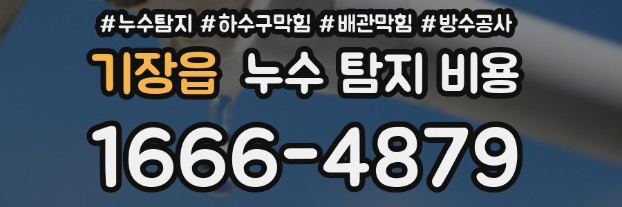기장읍 누수 탐지 비용